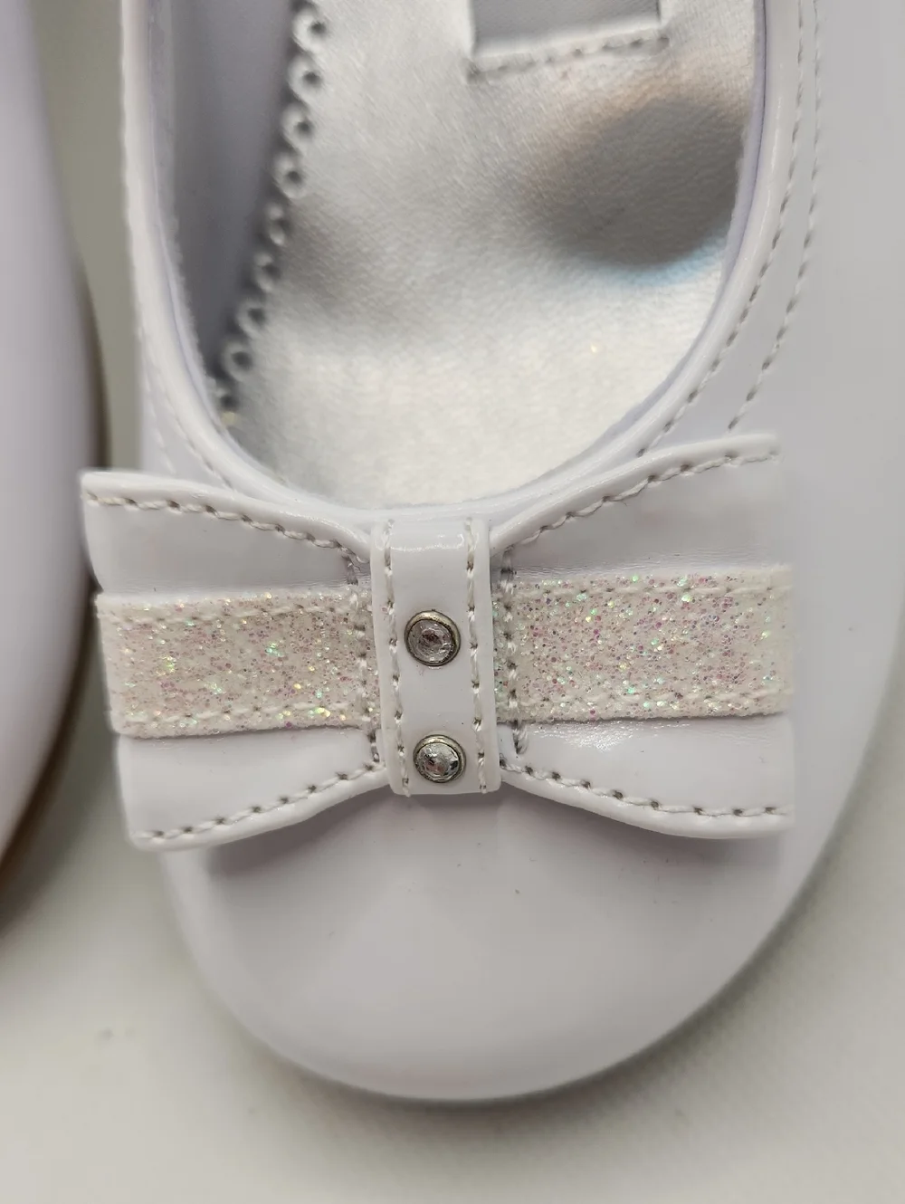 Rachel Shoes White Patent Lil Hilary Size 11M